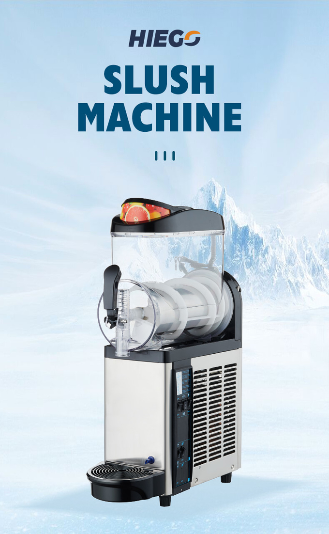 آلة طين الثلج الأوتوماتيكية الكاملة التجارية آلة صنع الثلج 12 لتر 0