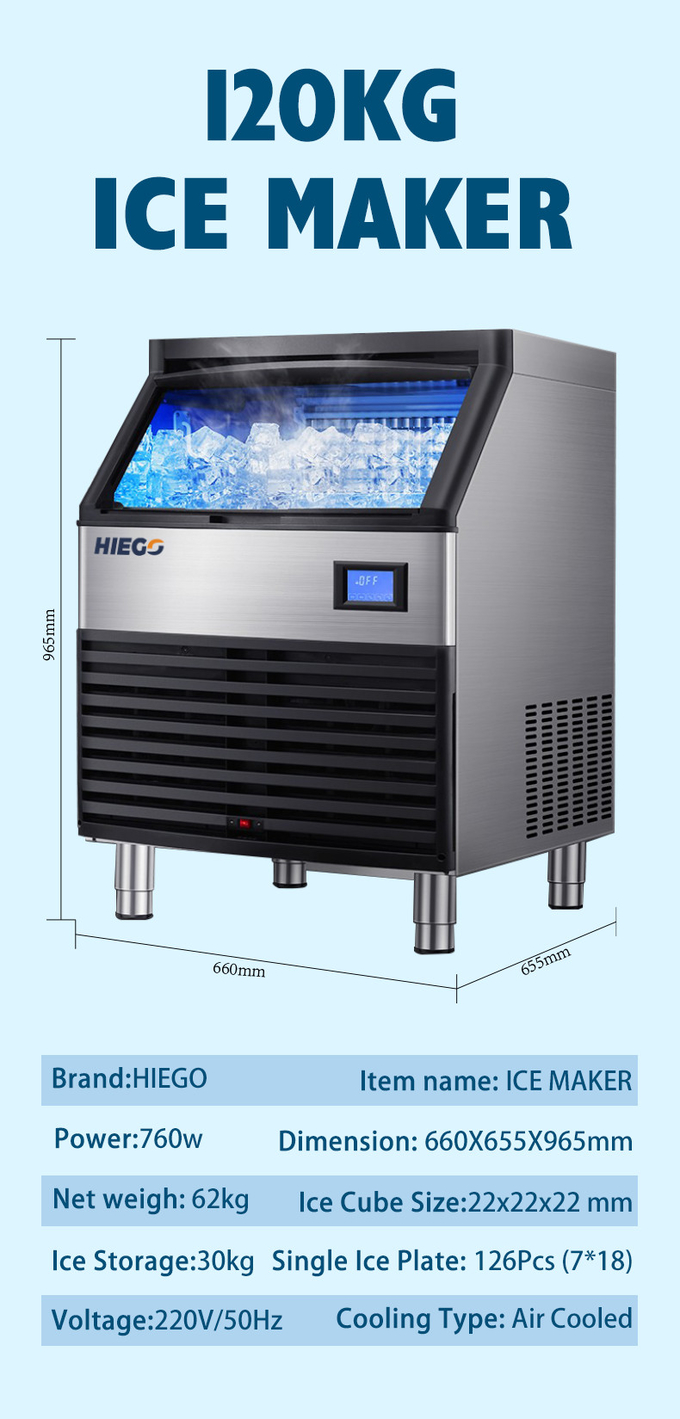 الفولاذ المقاوم للصدأ ABS آلة صنع الثلج الأوتوماتيكية بلوك آلة الثلج لمتجر المشروبات الغذائية 9
