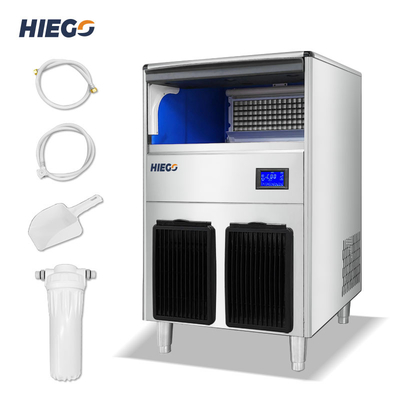80kg / 24hr Crescent Ice Maker Air Cooling Portable 80kg Industrial Ice Machine