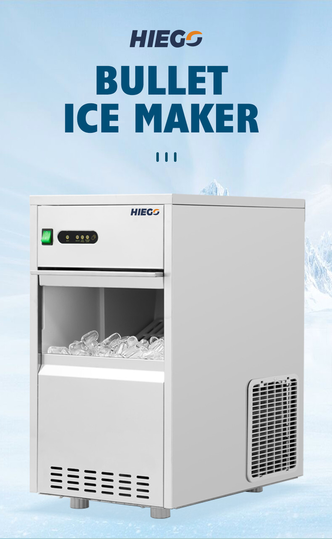 آلة صنع مكعبات الثلج التجارية بسعة 100 كجم / 24 ساعة 0