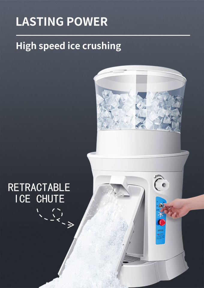 قابل للتعديل سطح المكتب التجاري ماكينة حلاقة الثلج آلة مخروط الثلج 320 دورة في الدقيقة كسارة الجليد آلة كهربائية 2